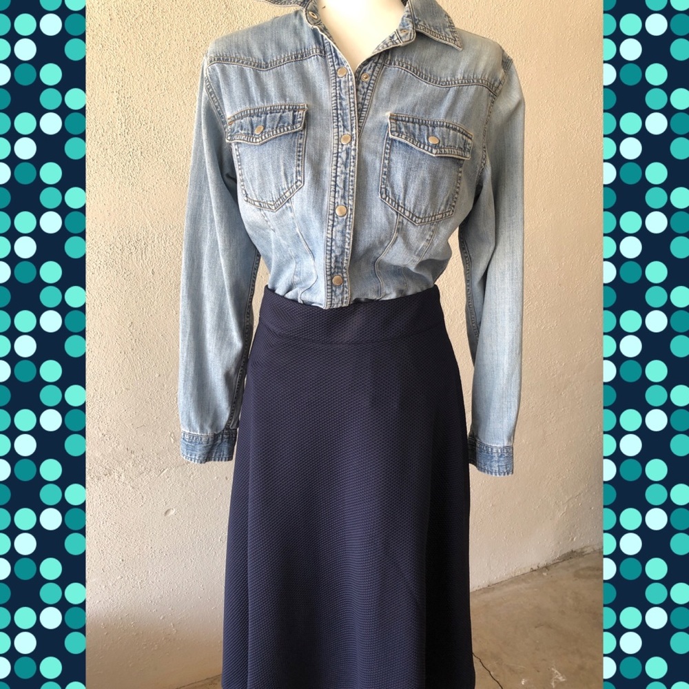 Navy Blue Skirt